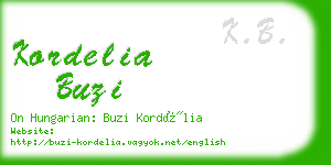 kordelia buzi business card